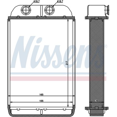 NISSEN Heater Core, 70232 70232